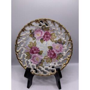 Vintage Royal Sealy China Saucer - Pink Rose Design